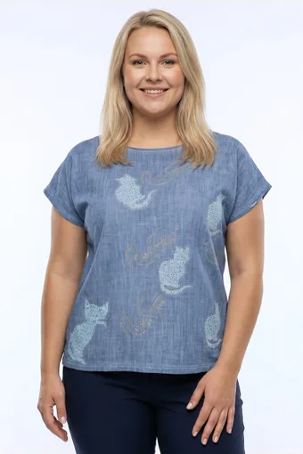 Traper bluza s uzorkom mačke