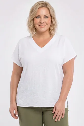 Tamnoplava bluza s volanima