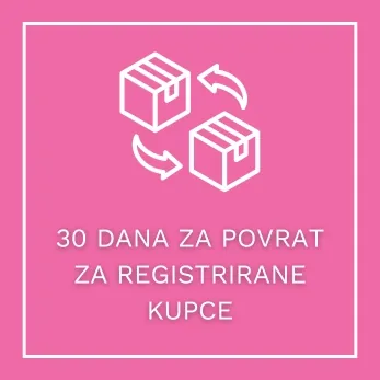 30 DANA ZA POVRAT ZA REGISTRIRANE KUPCE